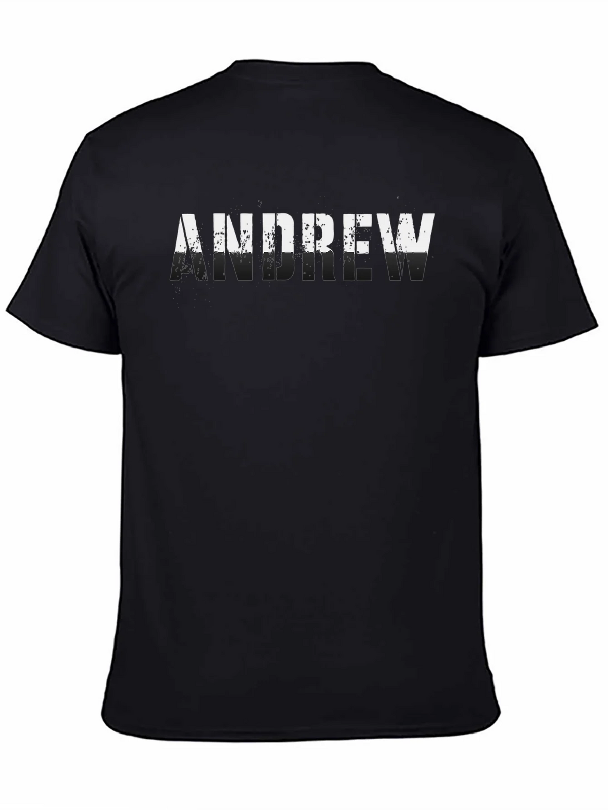 Andrew Mens Black Graphic T-Shirt product image 4