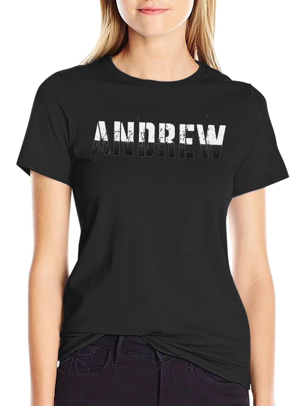 Andrew Mens Black Graphic T-Shirt product image 2