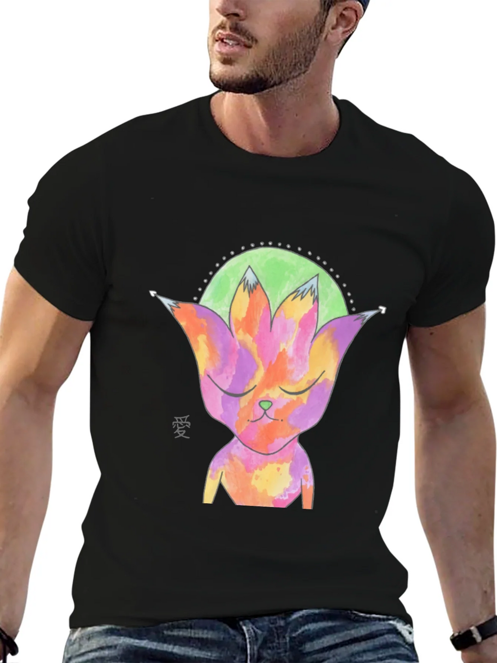 Abstract Cat T-Shirt - Unique Graphic Tee product image 6