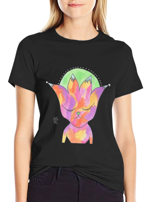 Abstract Cat T-Shirt - Unique Graphic Tee product image 2