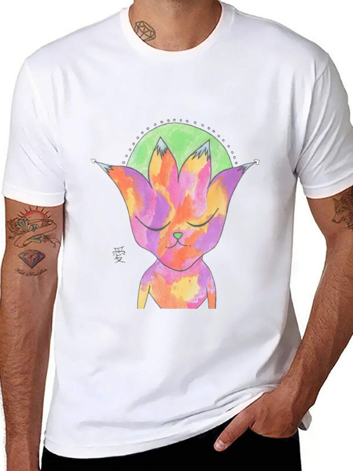 Abstract Cat T-Shirt - Unique Graphic Tee product image 7