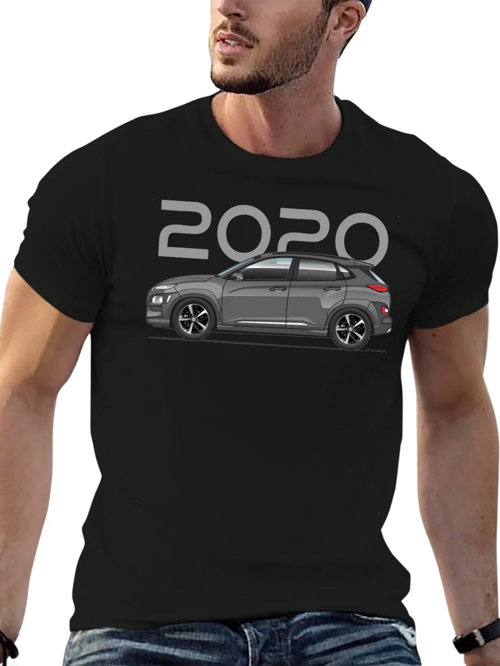 2020 Car Graphic T-Shirt - Black product image 6