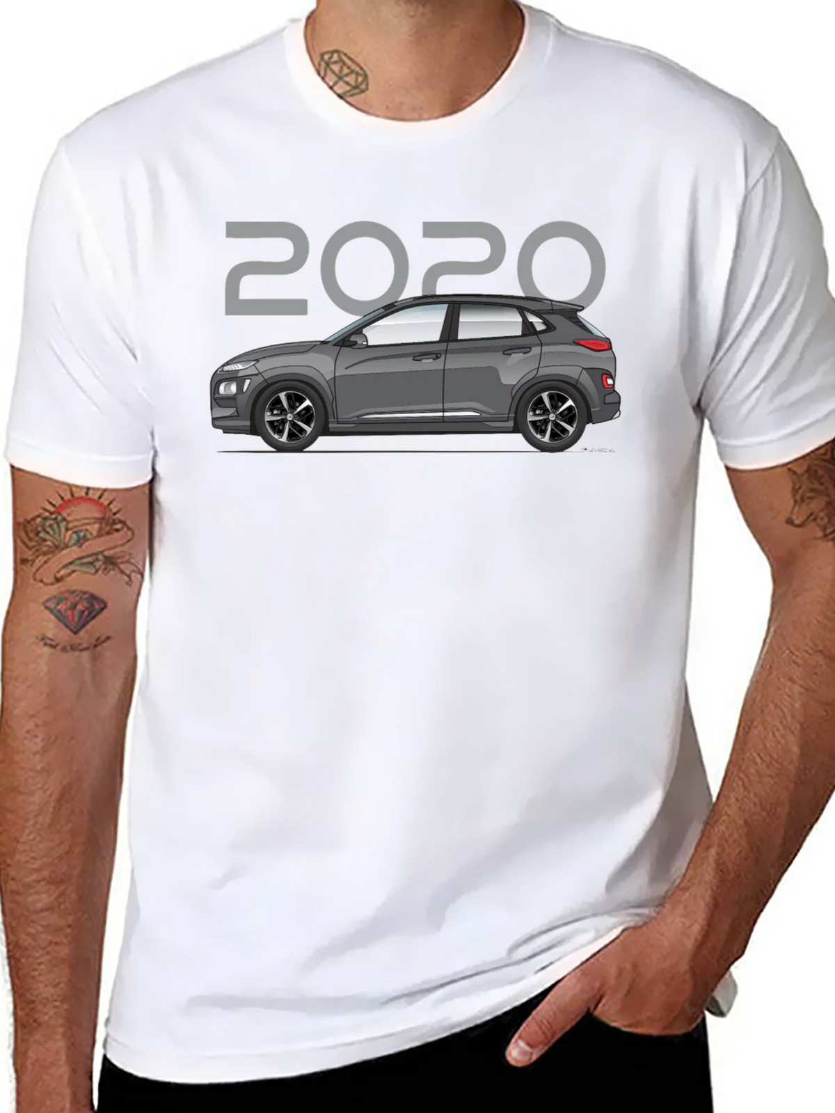 2020 Car Graphic T-Shirt - Black product image 7