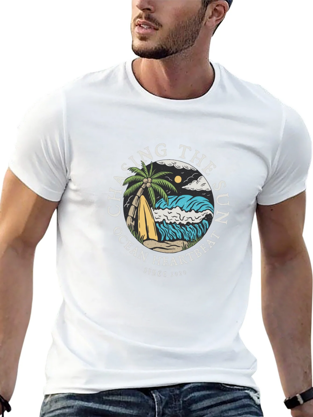 Chasing the Sun Graphic Tee - Ocean Heartbeat T-Shirt product image 12