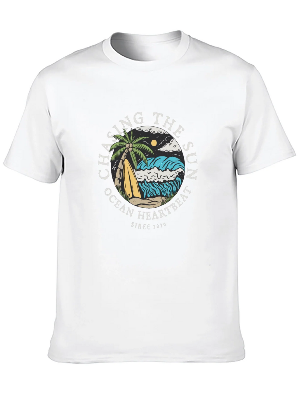 Chasing the Sun Graphic Tee - Ocean Heartbeat T-Shirt product image 9