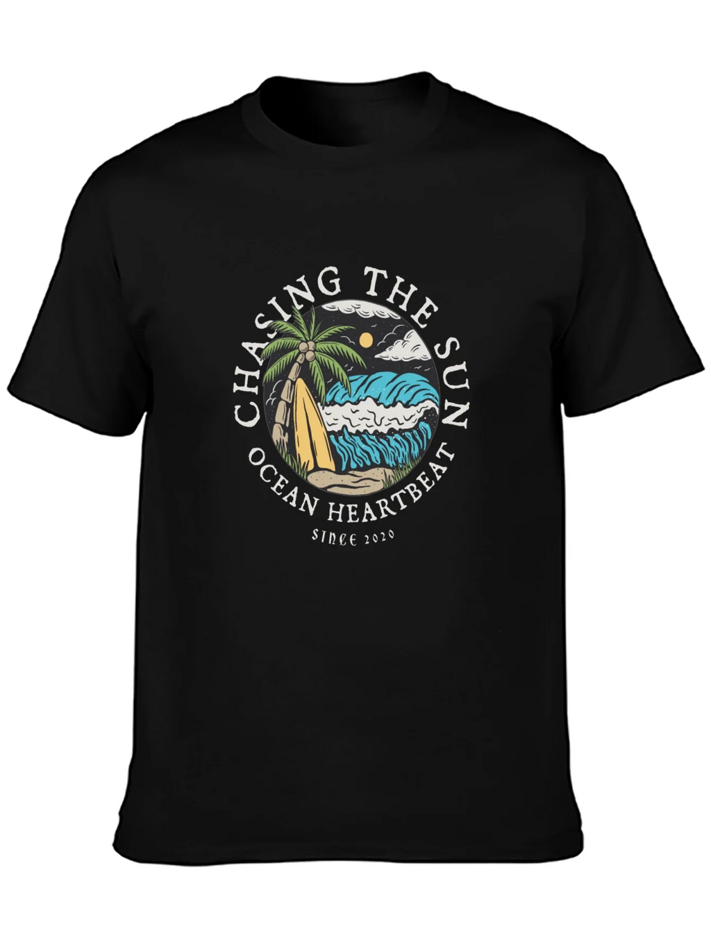 Chasing the Sun Graphic Tee - Ocean Heartbeat T-Shirt product image 3