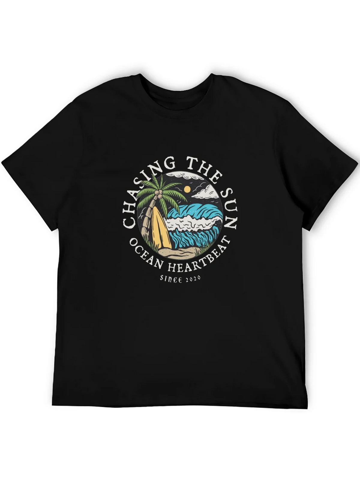 Chasing the Sun Graphic Tee - Ocean Heartbeat T-Shirt product image 5