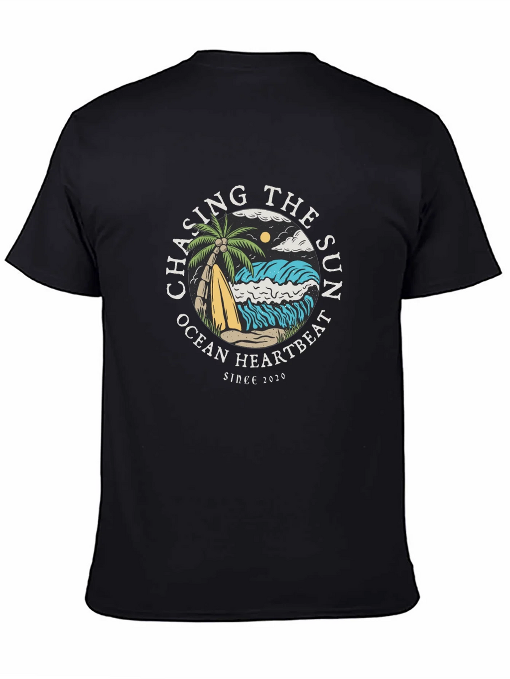 Chasing the Sun Graphic Tee - Ocean Heartbeat T-Shirt product image 4