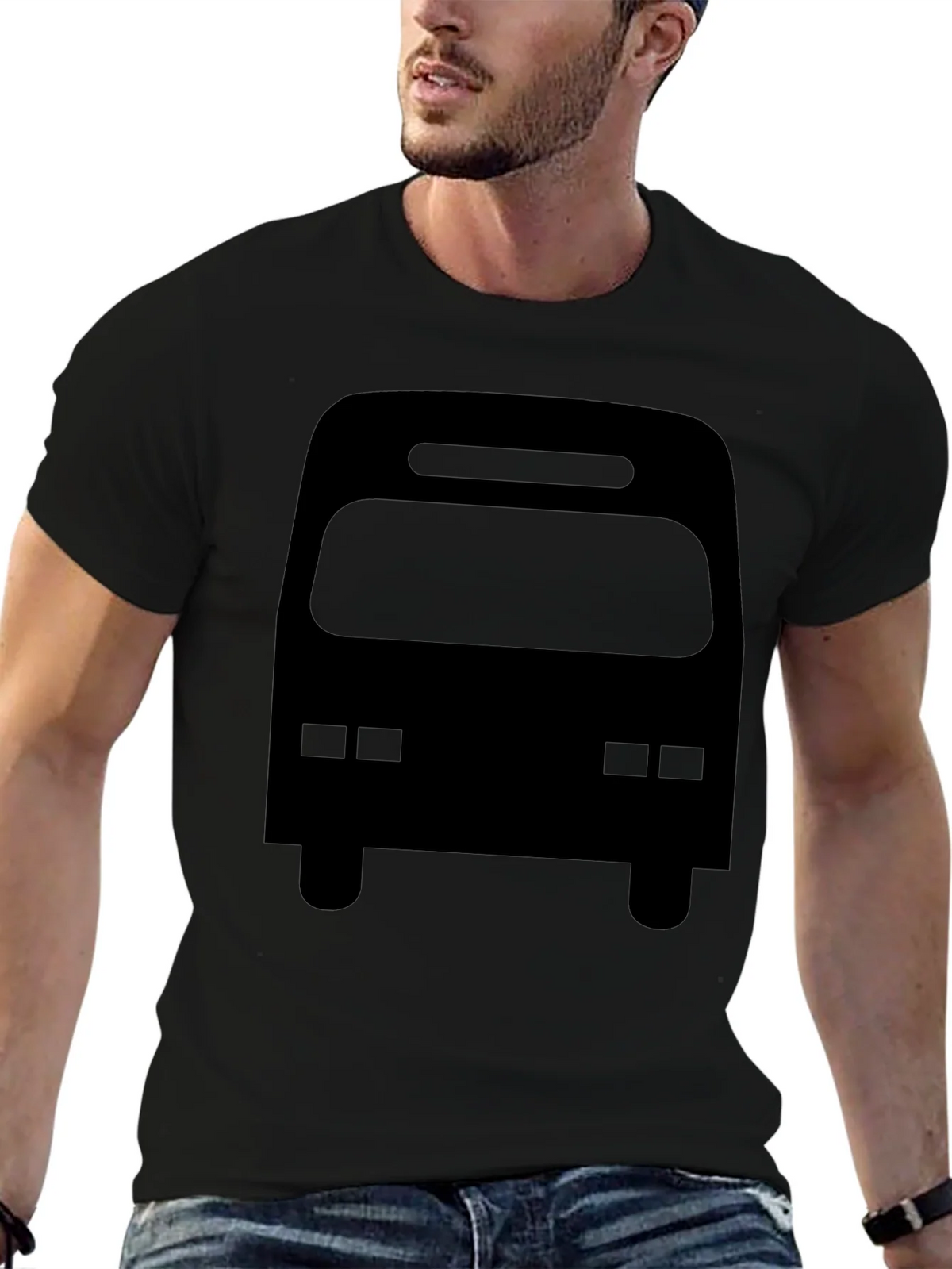Black Bus Graphic Tee - Mens Casual T-Shirt product image 6
