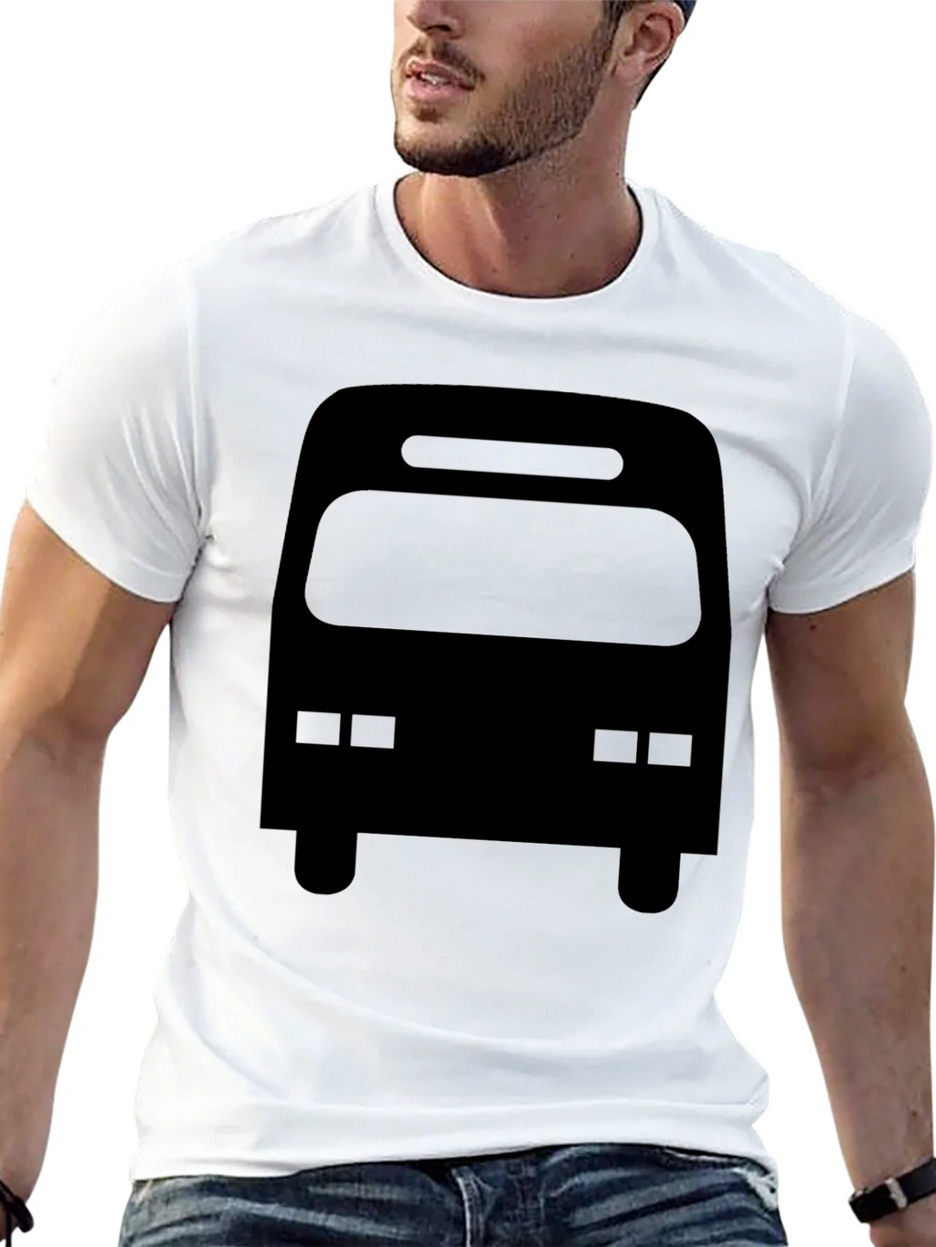 Black Bus Graphic Tee - Mens Casual T-Shirt product image 12