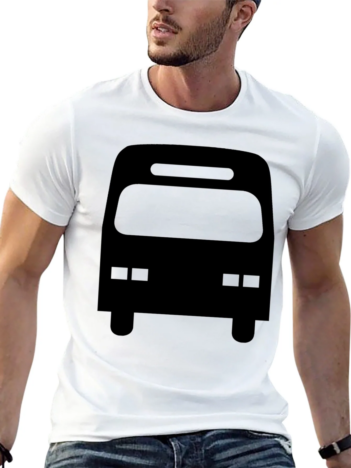 Black Bus Graphic Tee - Mens Casual T-Shirt product image 12