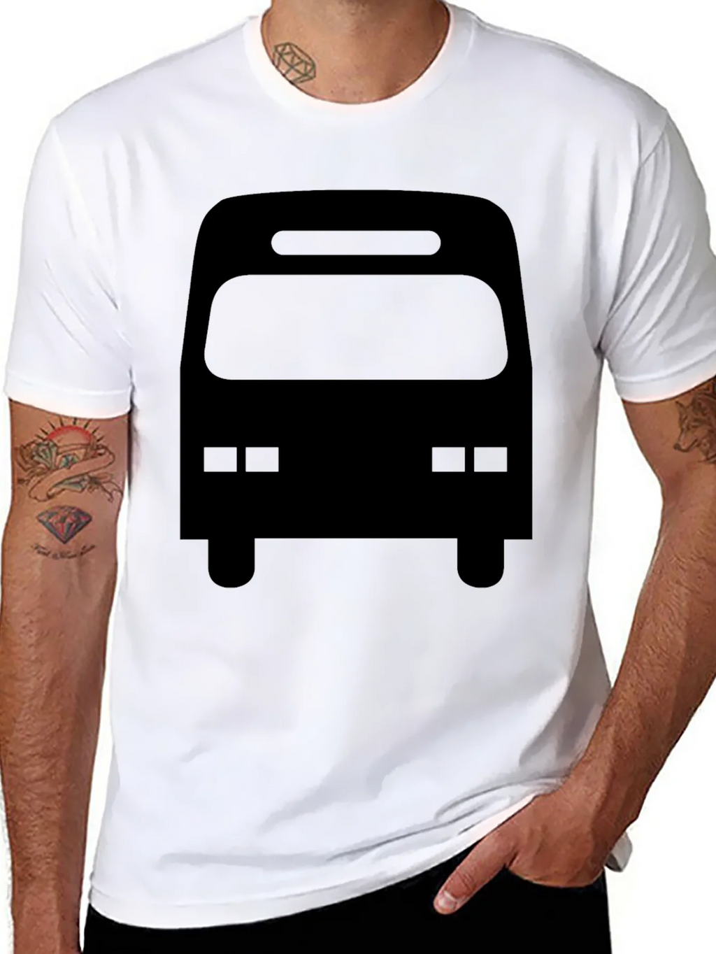 Black Bus Graphic Tee - Mens Casual T-Shirt product image 7