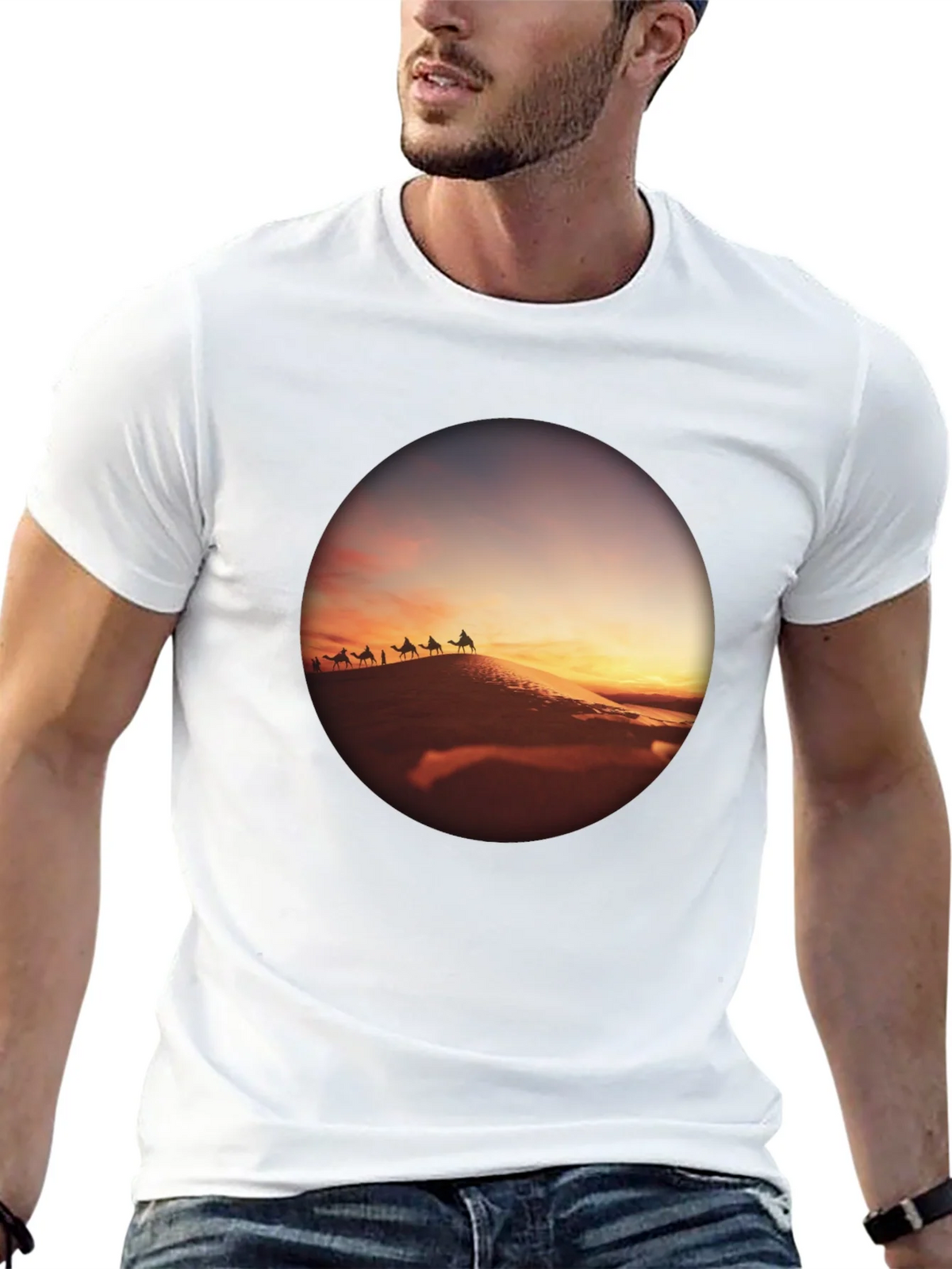Desert Caravan Black T-Shirt product image 12