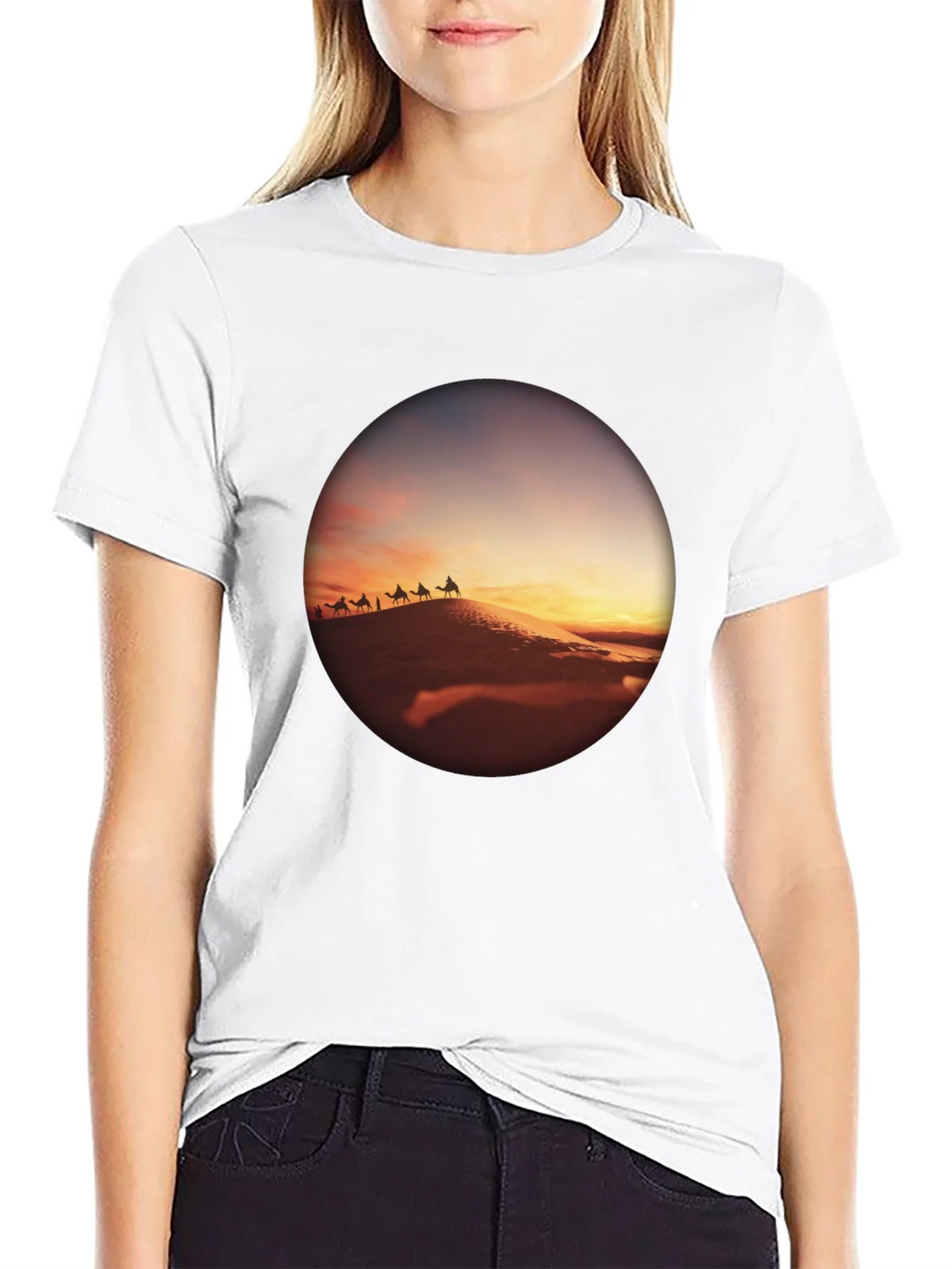 Desert Caravan Black T-Shirt product image 8