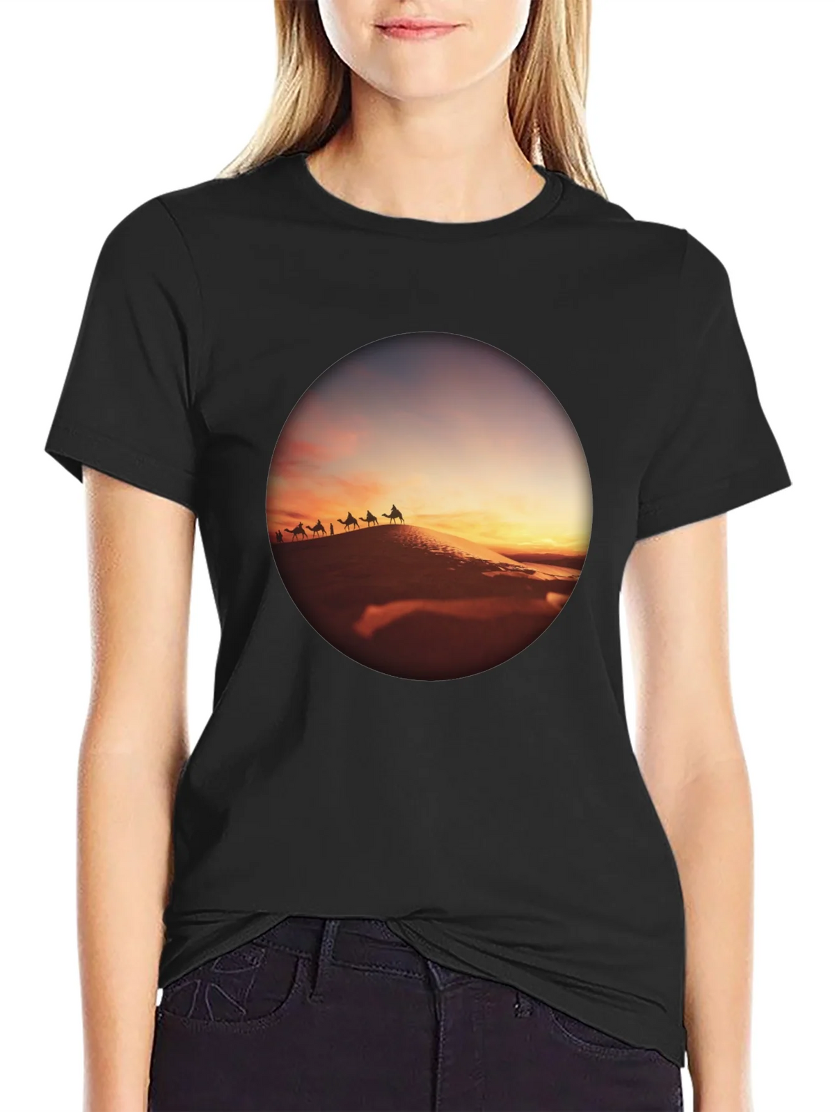 Desert Caravan Black T-Shirt product image 2