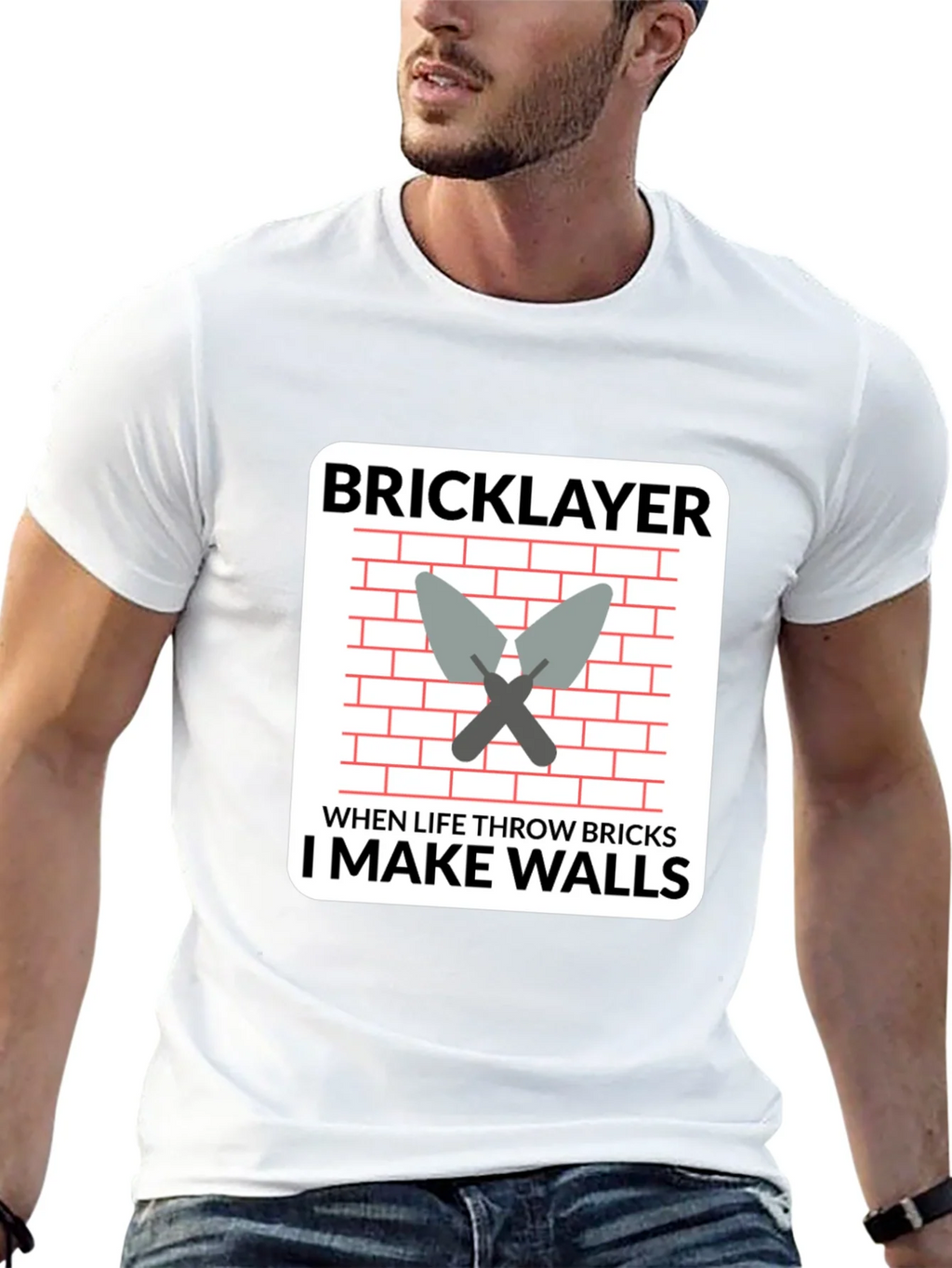Bricklayer T-Shirt - I Make Walls Funny Job Tee product image 12