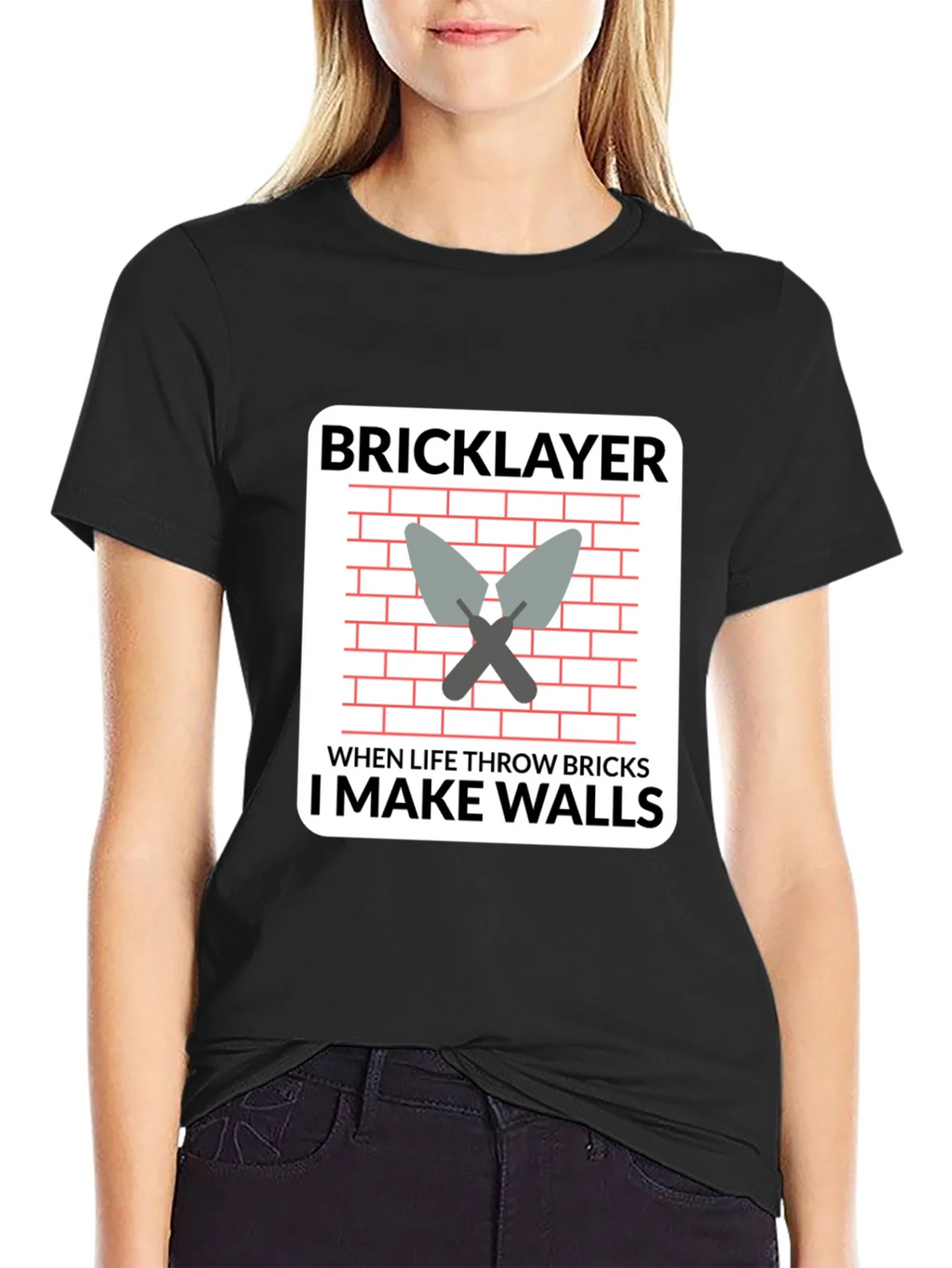 Bricklayer T-Shirt - I Make Walls Funny Job Tee product image 2