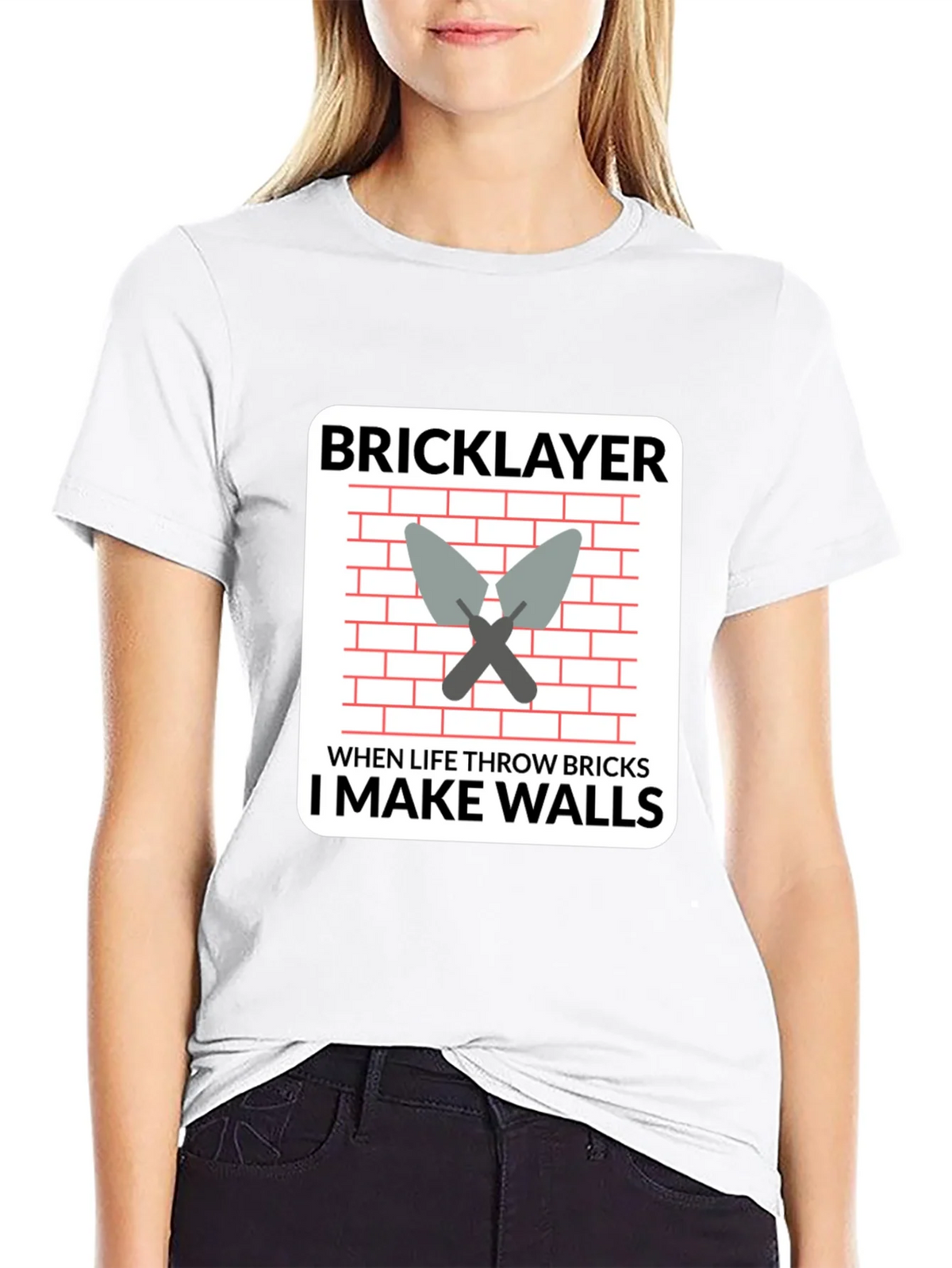 Bricklayer T-Shirt - I Make Walls Funny Job Tee product image 8