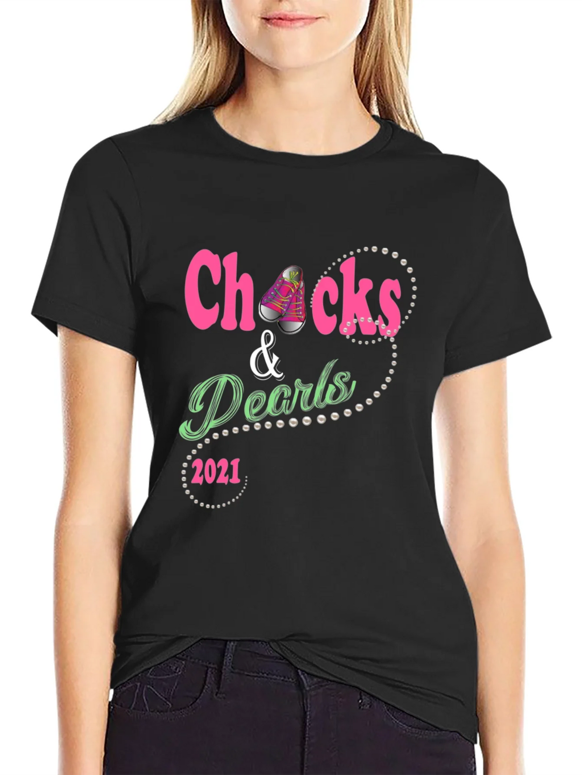 Chucks & Pearls 2021 Graphic Tee