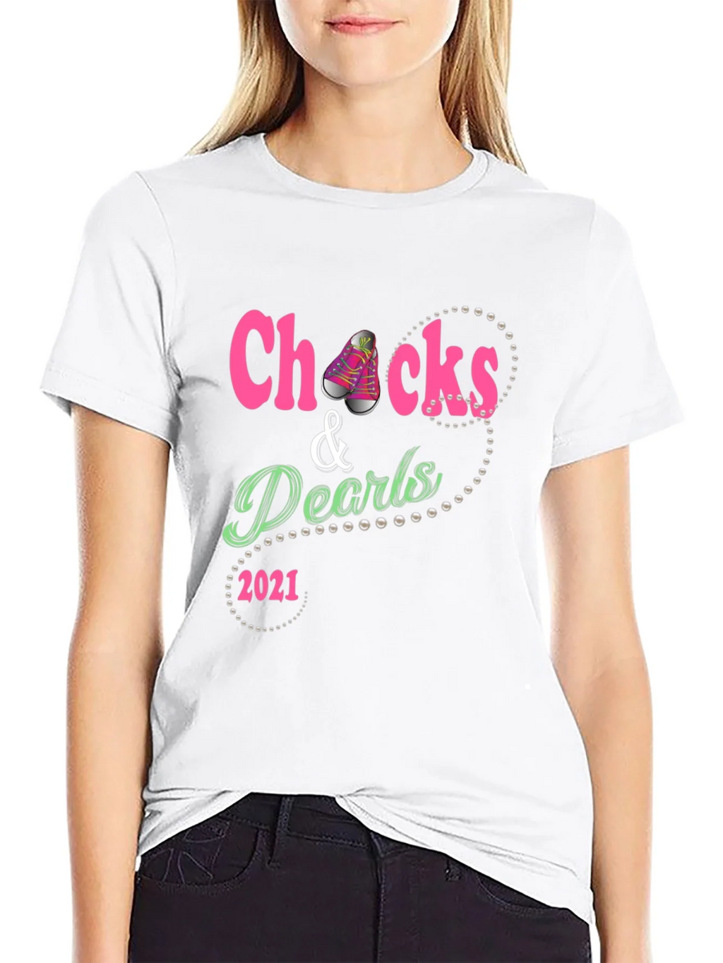 Chucks & Pearls 2021 Graphic Tee