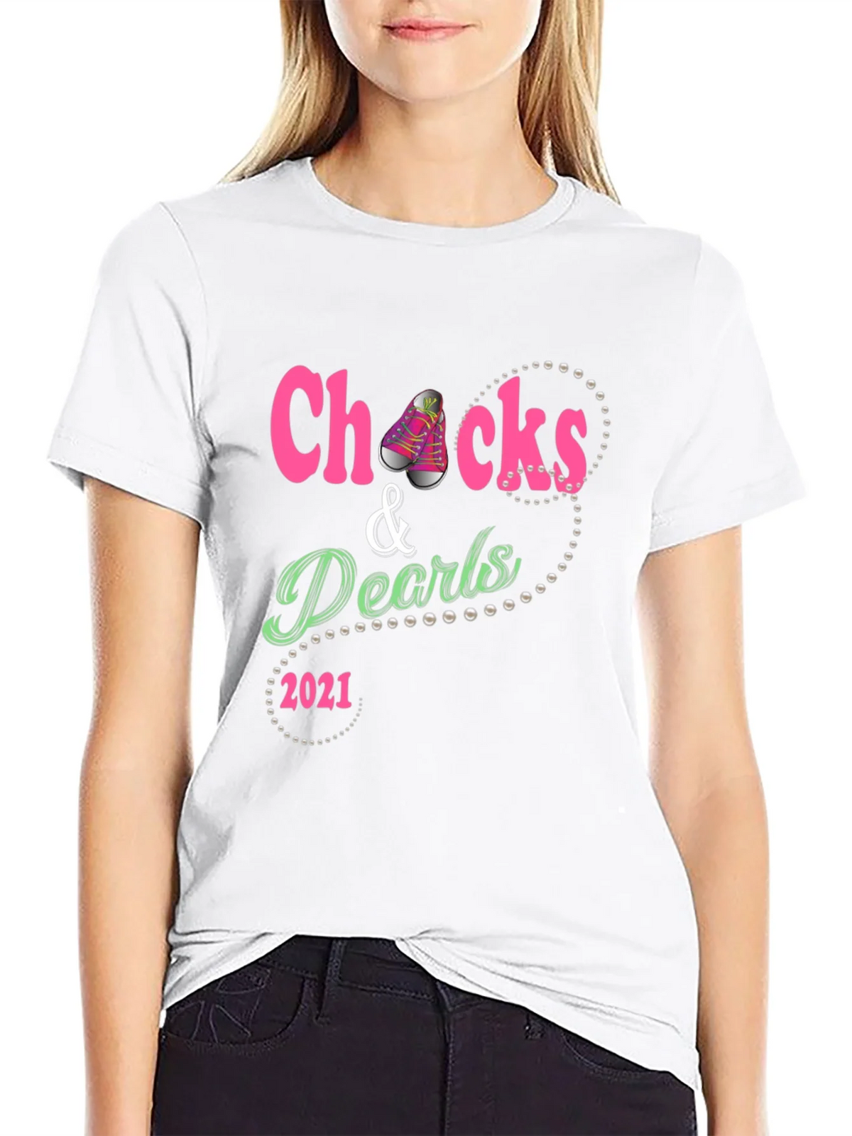 Chucks & Pearls 2021 Graphic Tee