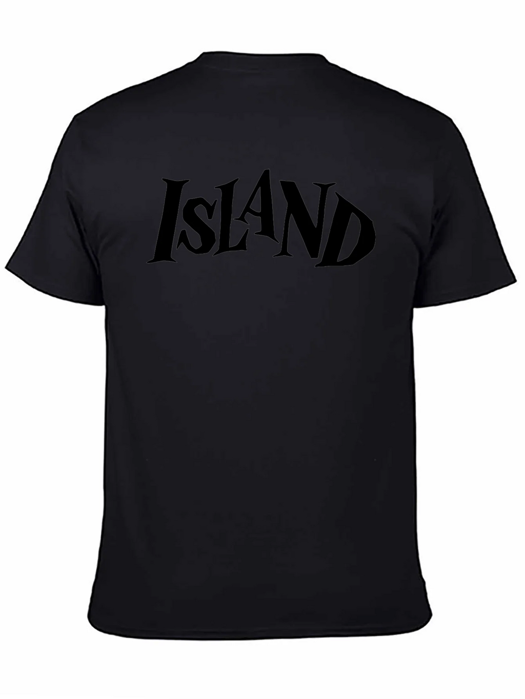 Island Graphic Tee - Black Cotton T-Shirt product image 4