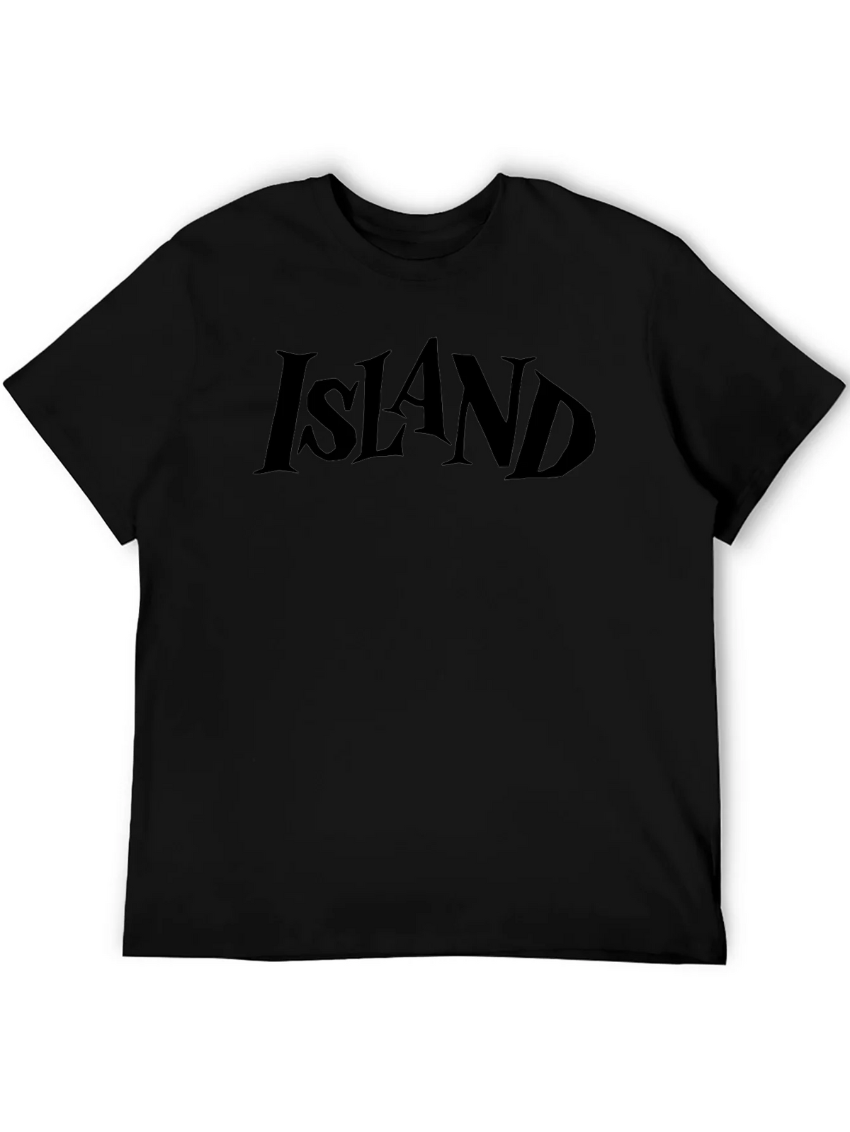 Island Graphic Tee - Black Cotton T-Shirt product image 5