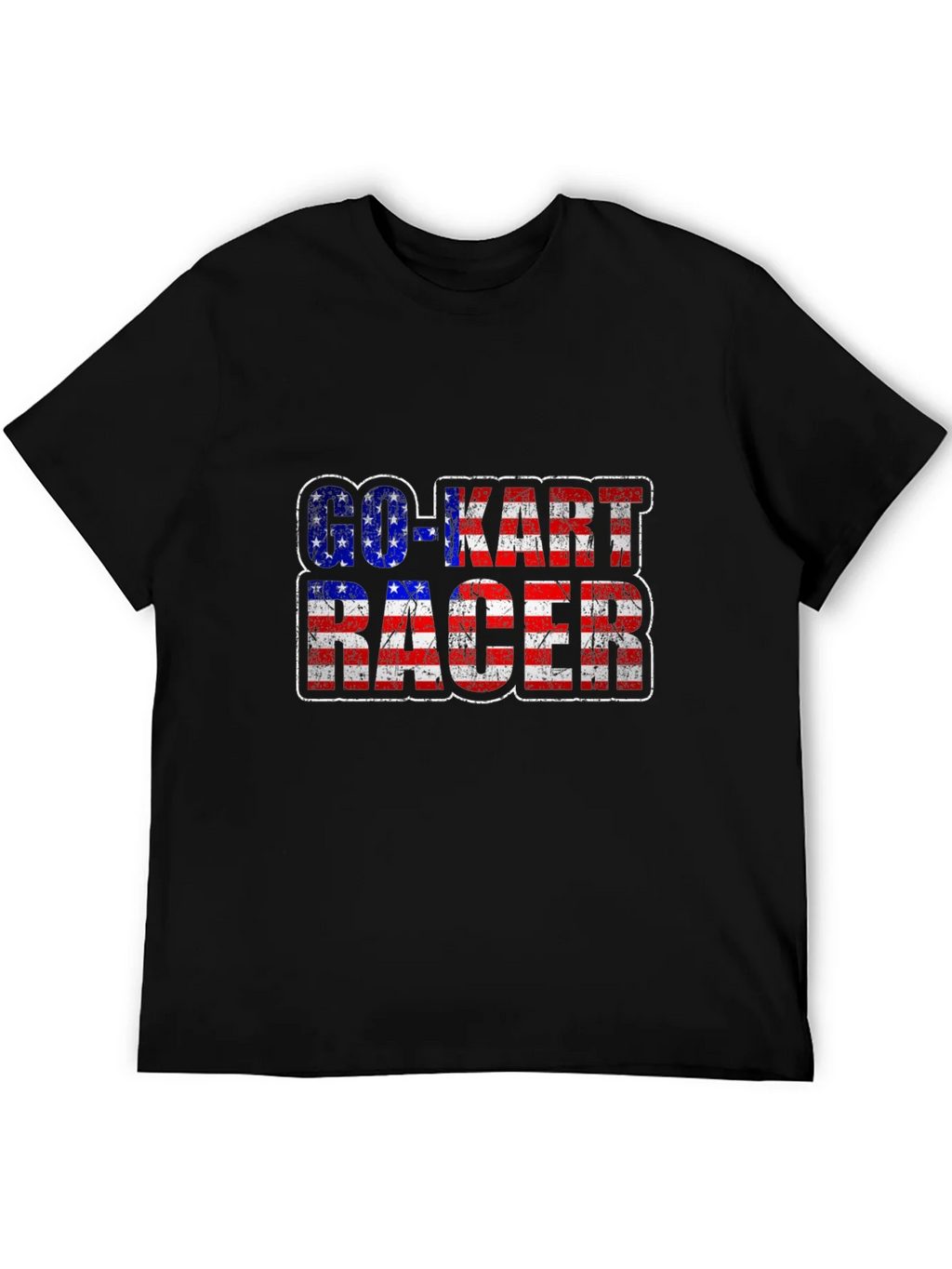 Go-Kart Racer American Flag T-Shirt product image 5