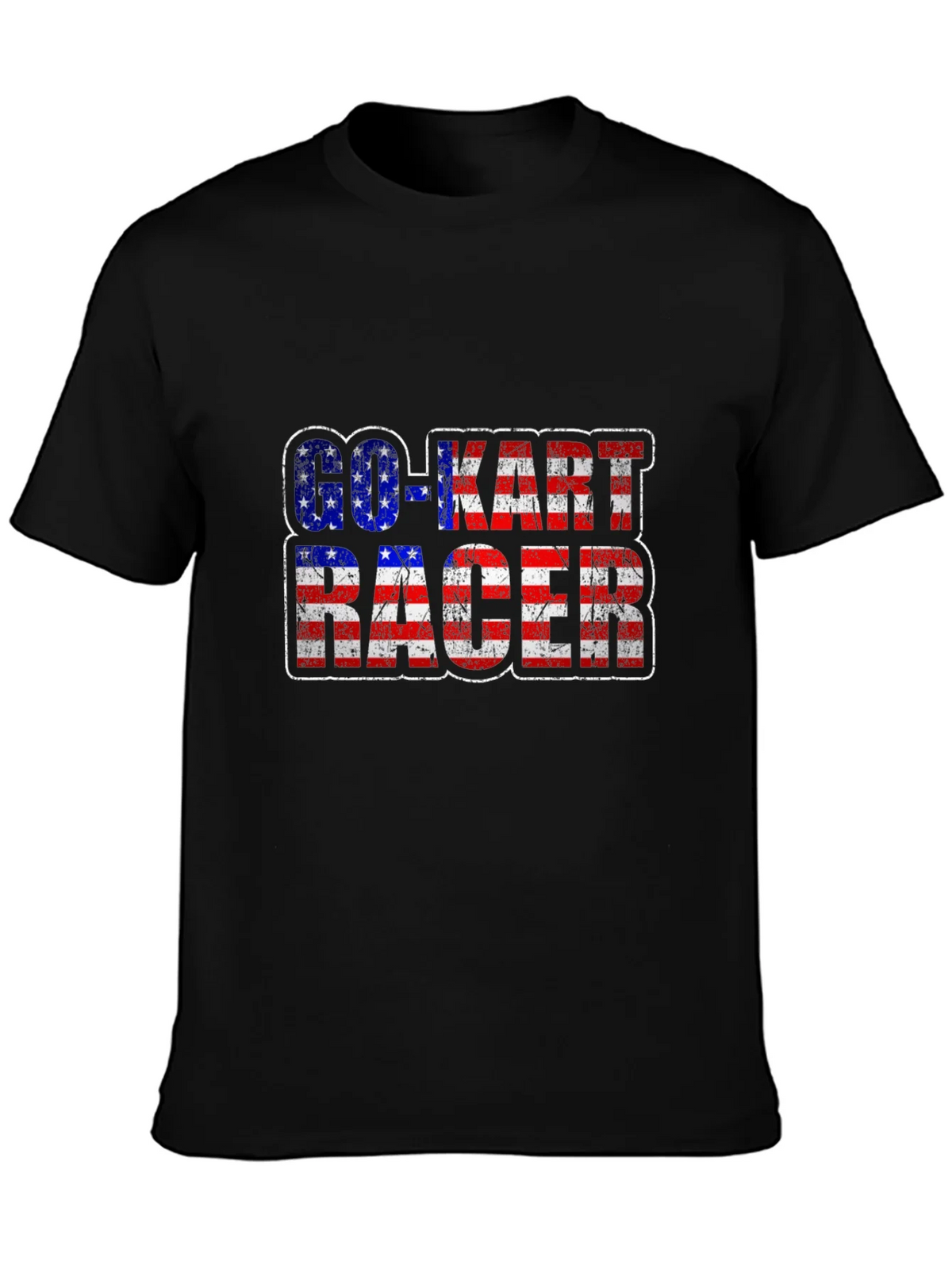 Go-Kart Racer American Flag T-Shirt product image 3