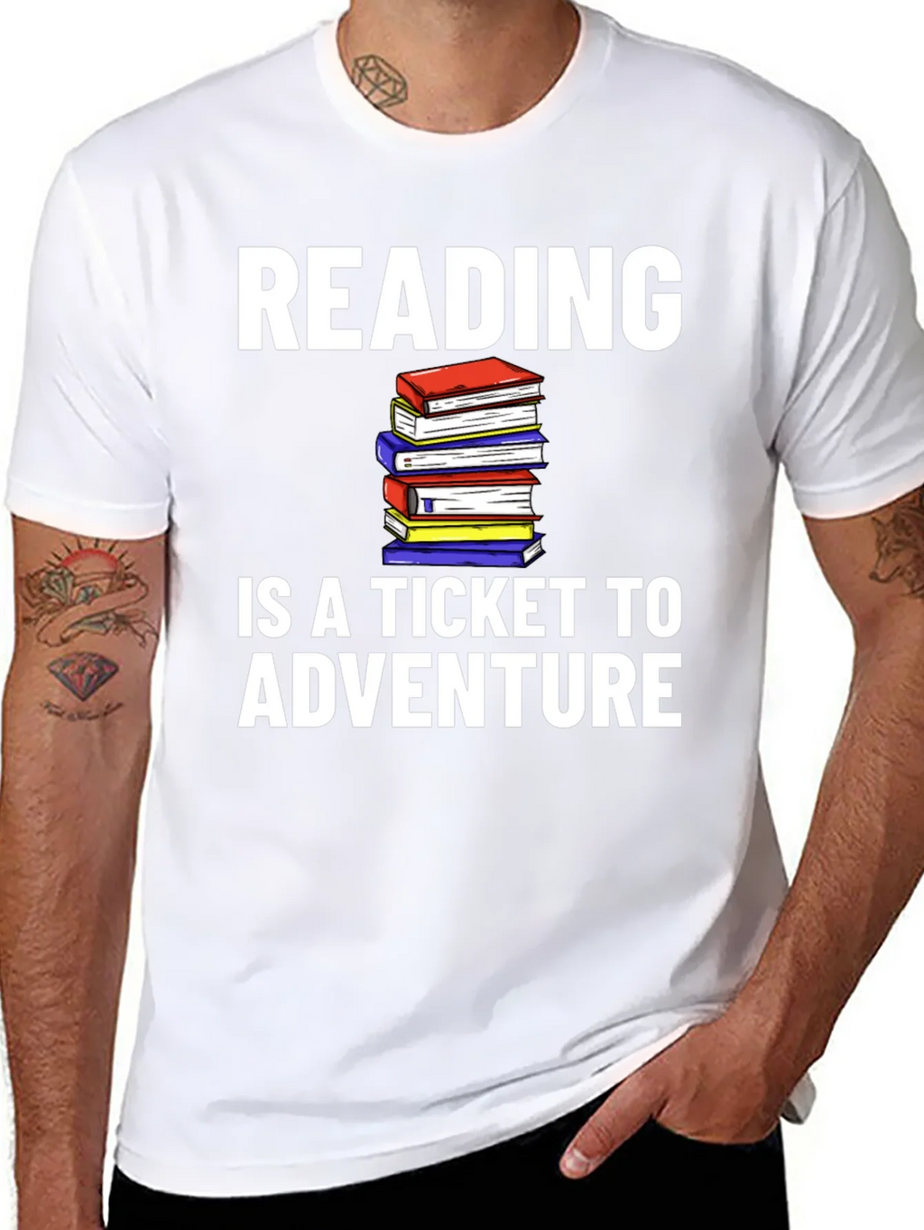 Reading is a Ticket to Adventure T-Shirt product image 7