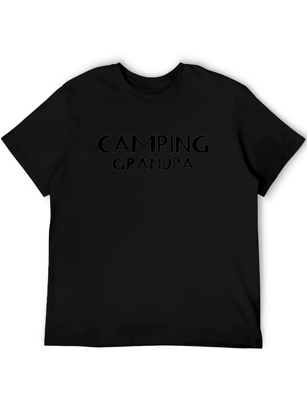 Camping Grandpa T-Shirt - Black Graphic Tee product image 5