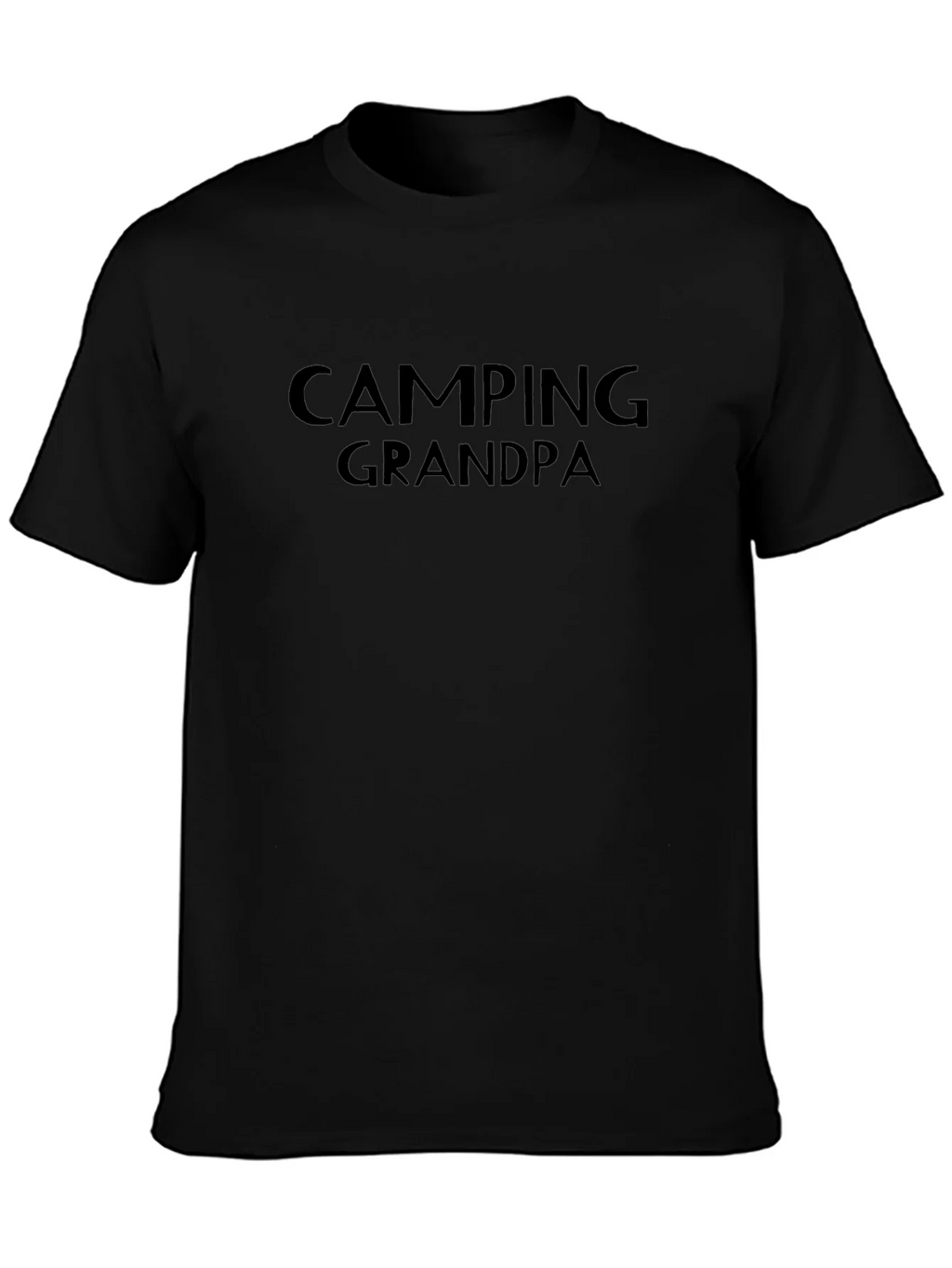 Camping Grandpa T-Shirt - Black Graphic Tee product image 3