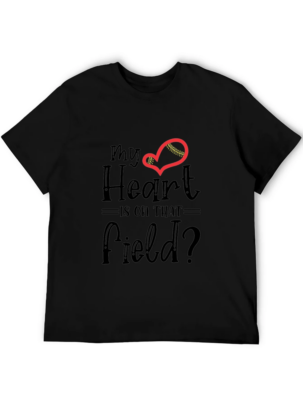 My Heart Is On That Field T-Shirt - Baseball Lover Tee product image 5