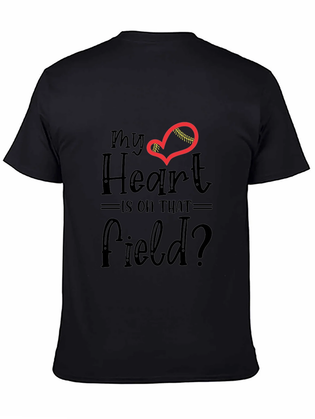 My Heart Is On That Field T-Shirt - Baseball Lover Tee product image 4