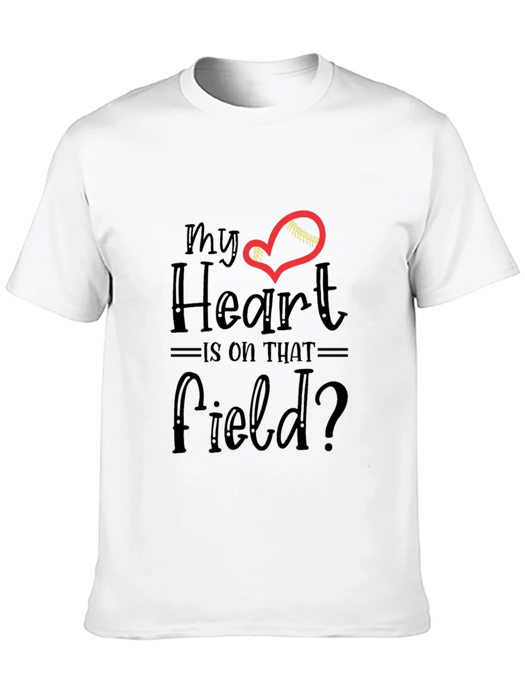 My Heart Is On That Field T-Shirt - Baseball Lover Tee product image 9