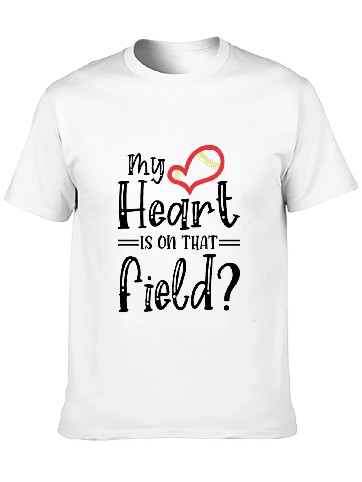 My Heart Is On That Field T-Shirt - Baseball Lover Tee product image 9
