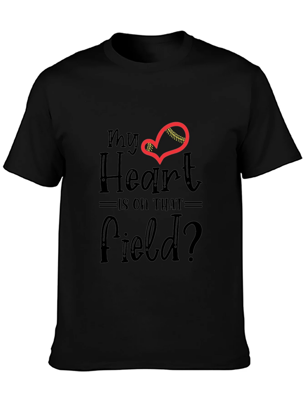 My Heart Is On That Field T-Shirt - Baseball Lover Tee product image 3