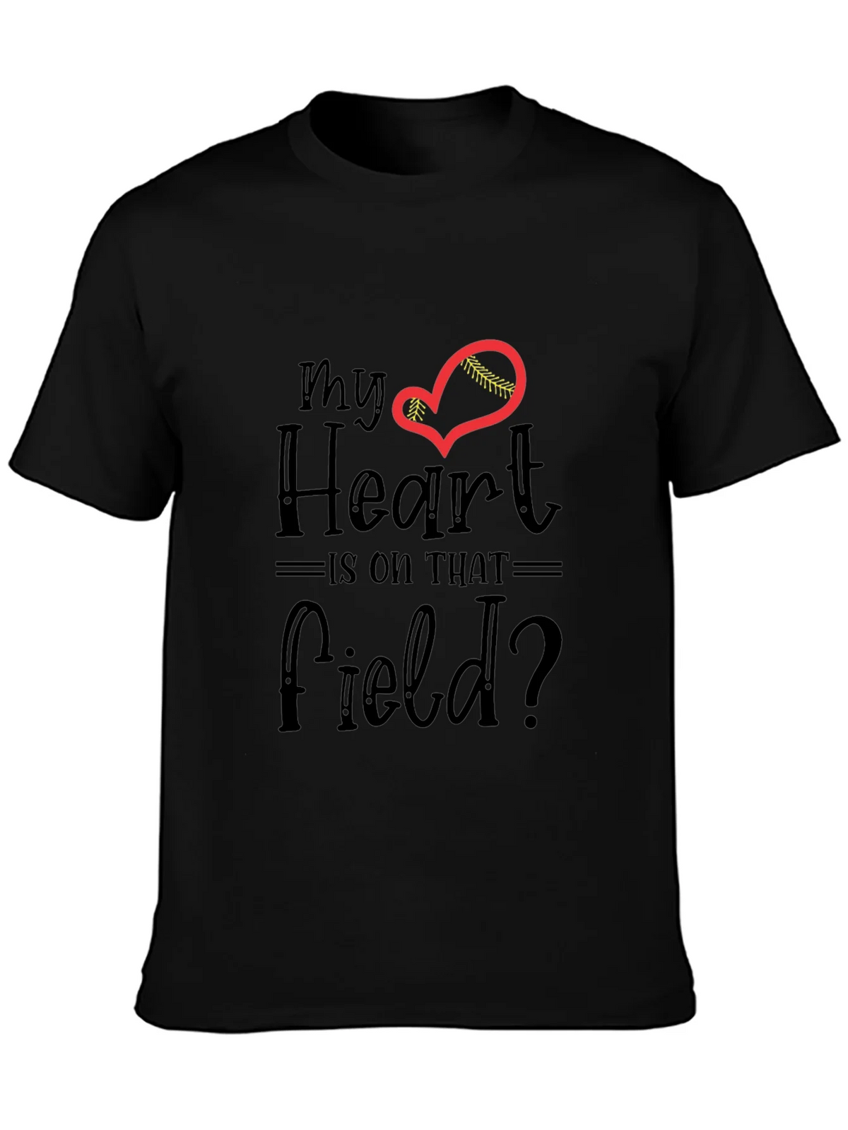 My Heart Is On That Field T-Shirt - Baseball Lover Tee product image 3