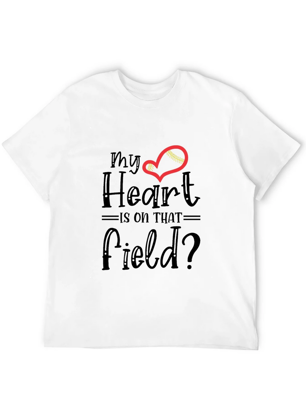 My Heart Is On That Field T-Shirt - Baseball Lover Tee product image 11
