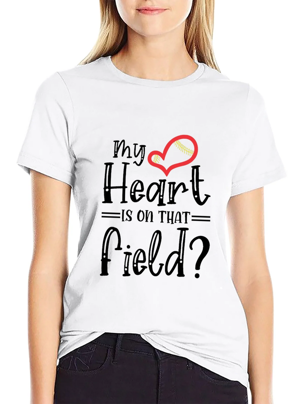 My Heart Is On That Field T-Shirt - Baseball Lover Tee product image 8