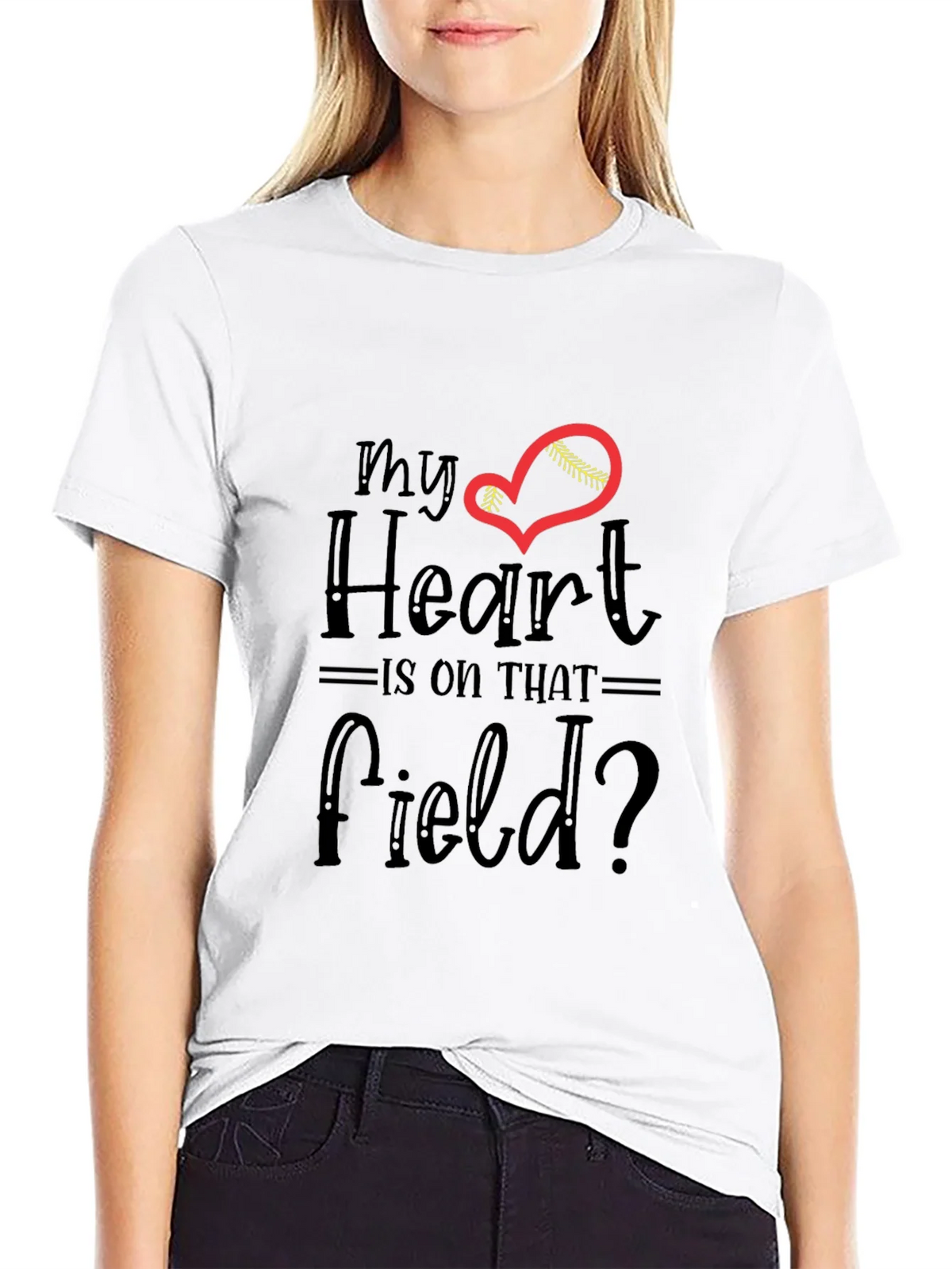 My Heart Is On That Field T-Shirt - Baseball Lover Tee product image 8