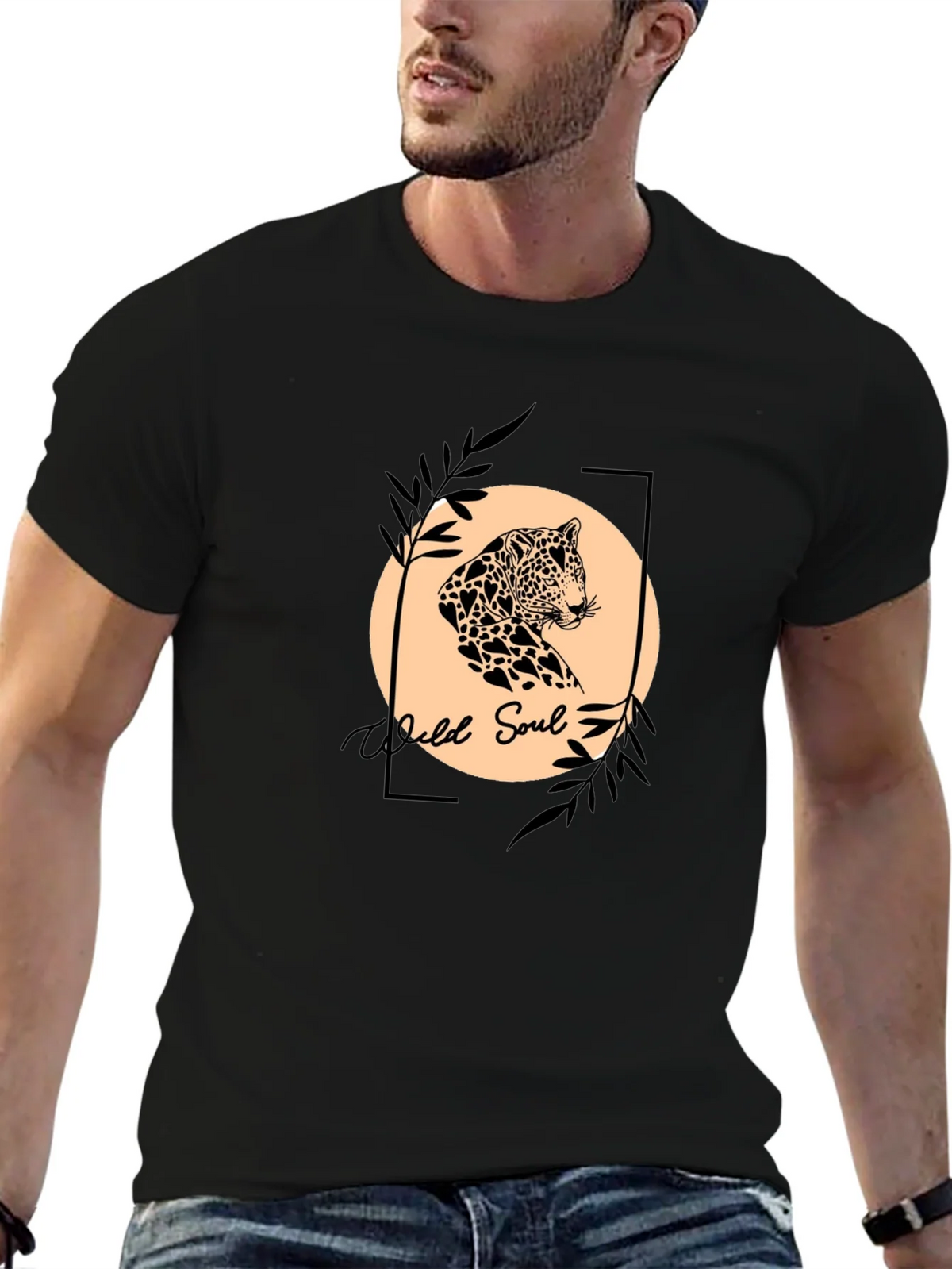 Wild Soul Graphic Tee - Leopard Print Design product image 6