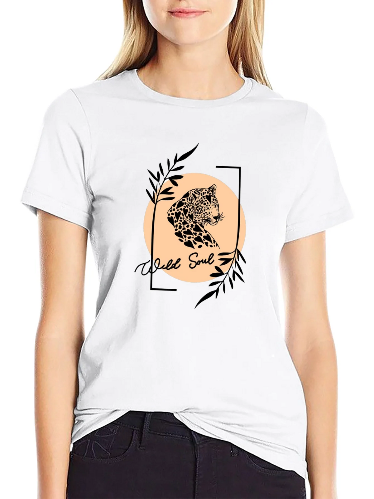 Wild Soul Graphic Tee - Leopard Print Design product image 8