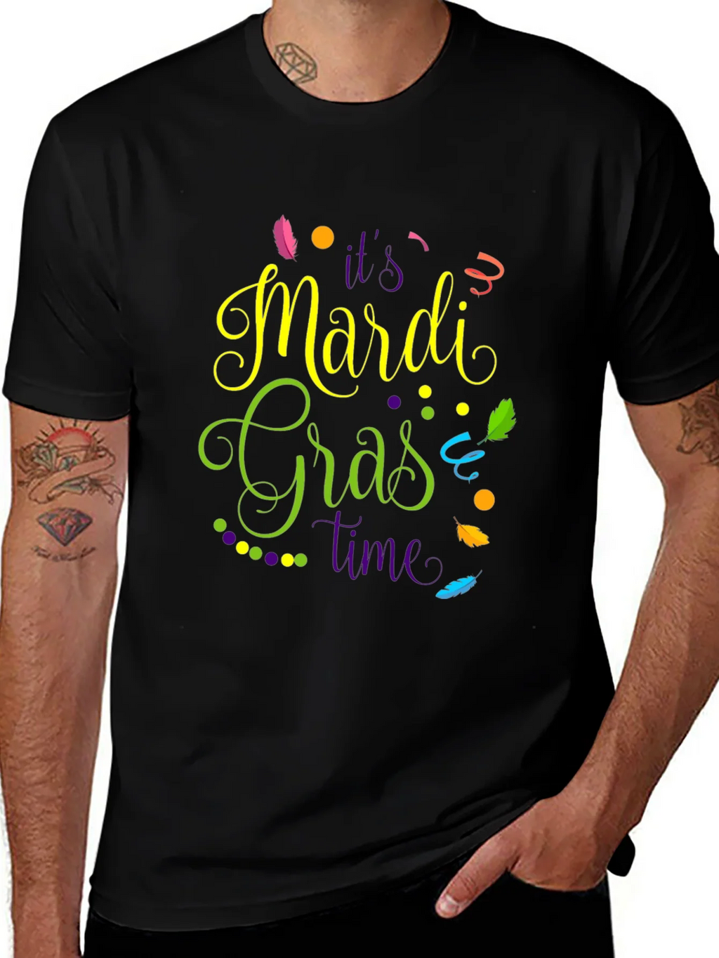 Mardi Gras Time T-Shirt - Celebration Tee product image 1