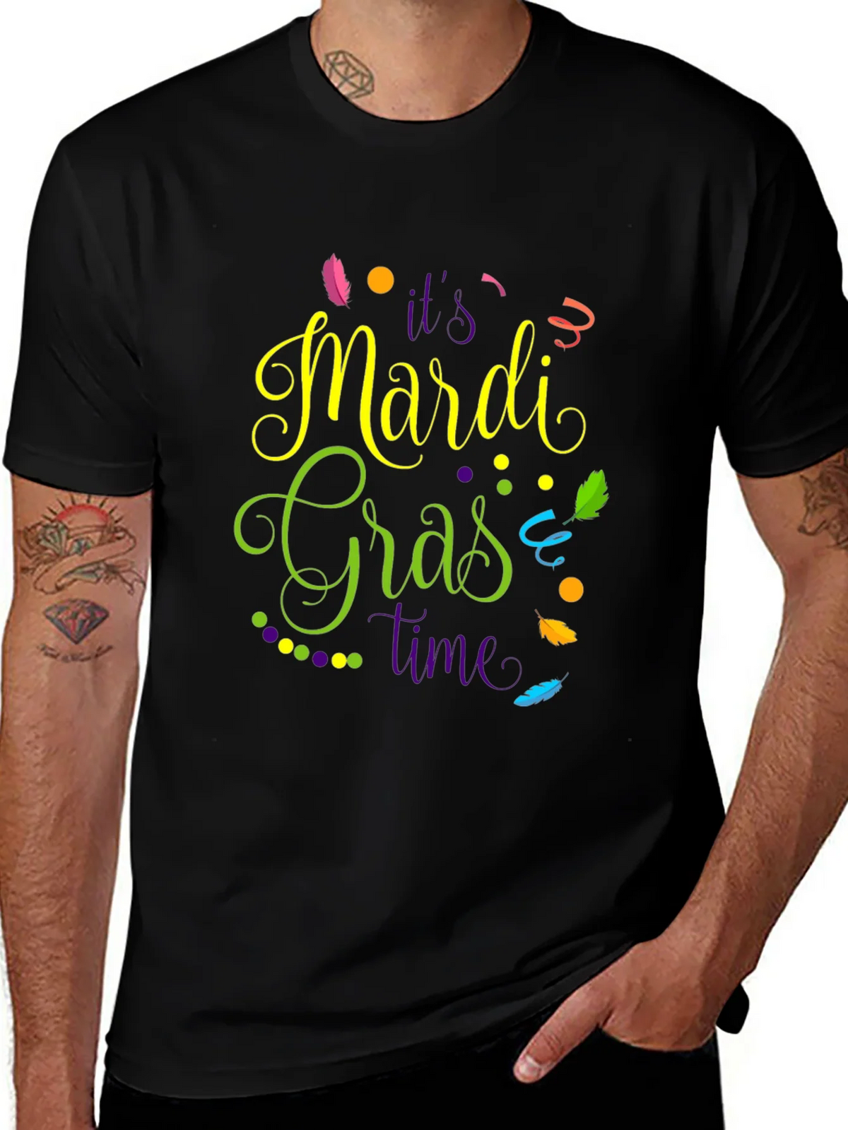 Mardi Gras Time T-Shirt - Celebration Tee product image 1