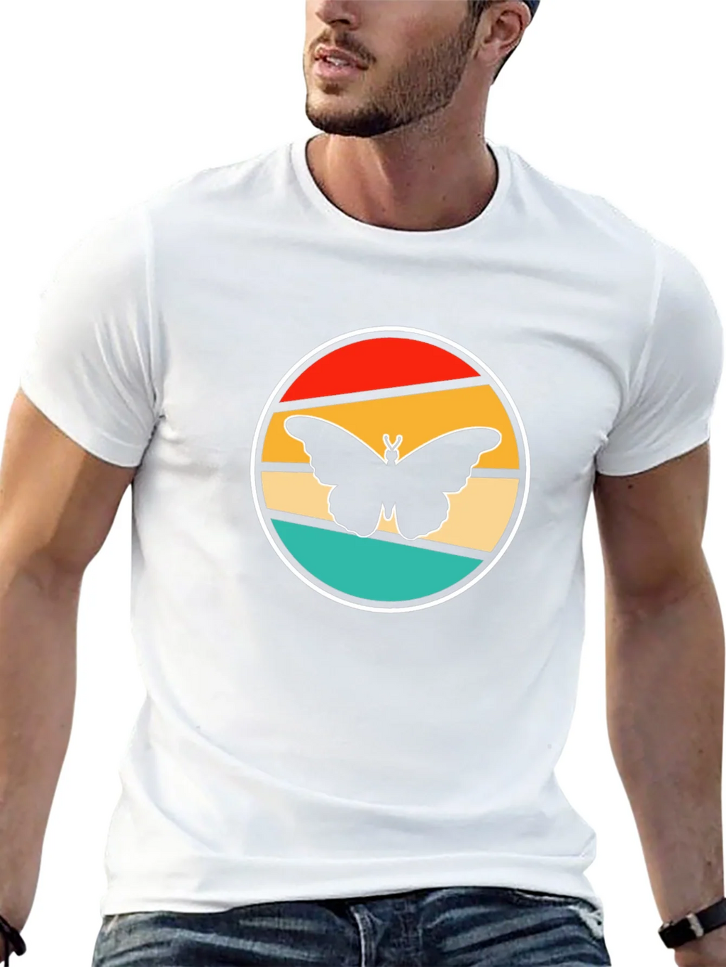 Retro Butterfly Graphic Tee - Stylish Comfort product image 12