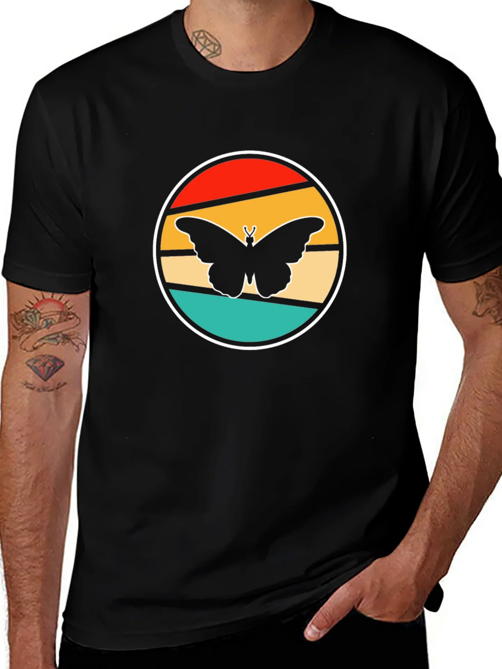 Retro Butterfly Graphic Tee - Stylish Comfort product image 1