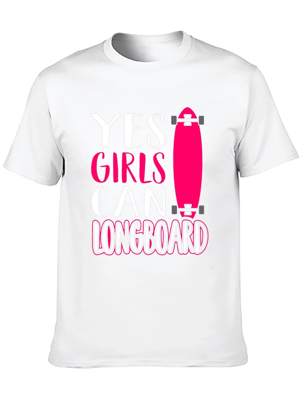 Yes Girls Can Longboard Graphic Tee product image 9