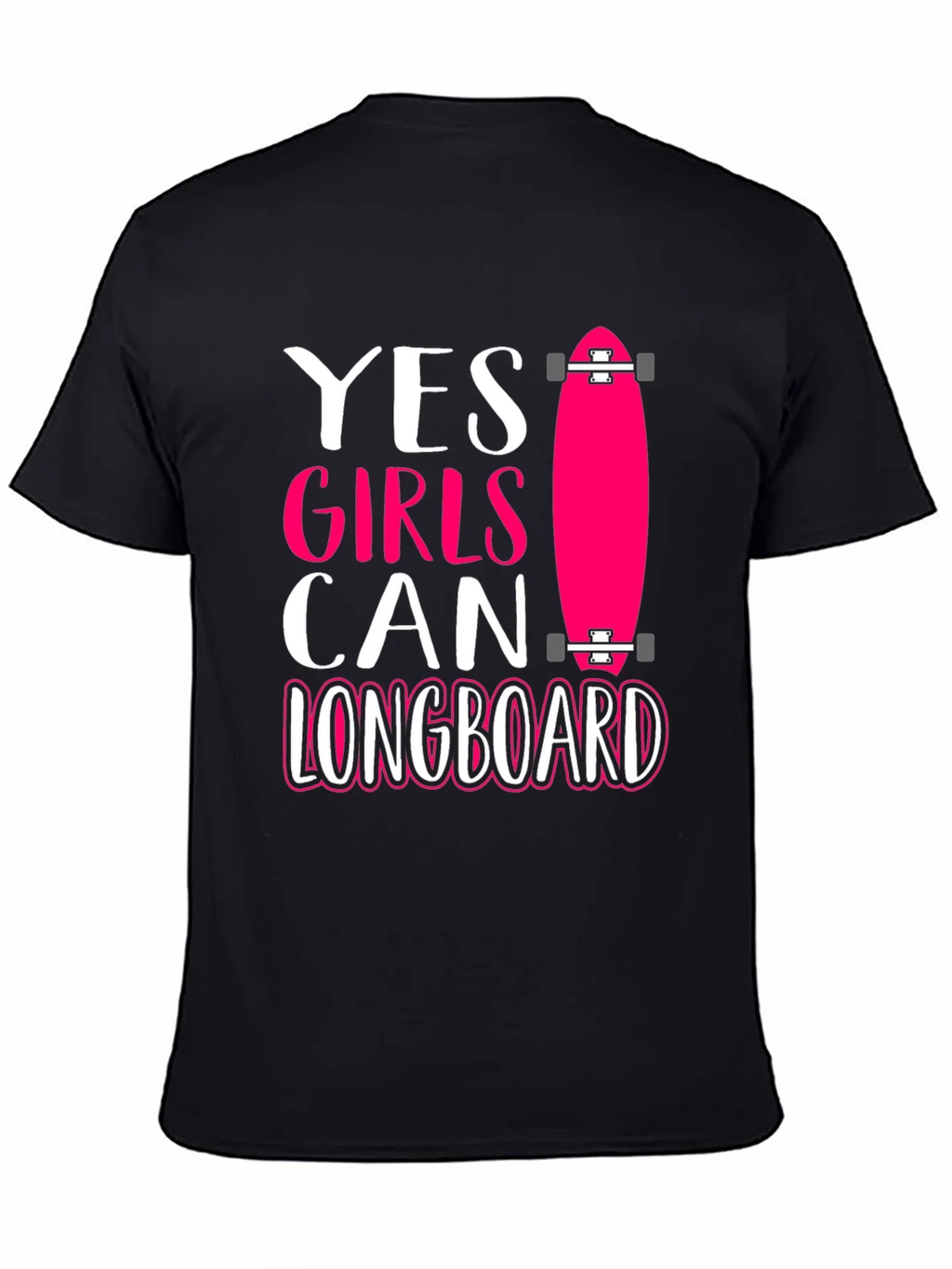 Yes Girls Can Longboard Graphic Tee product image 4