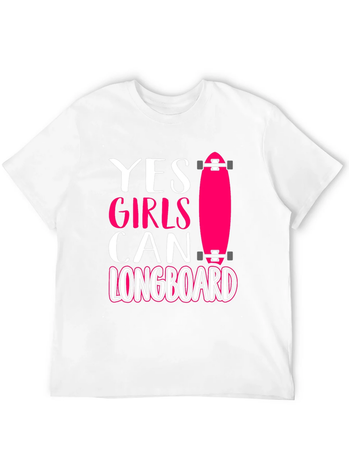 Yes Girls Can Longboard Graphic Tee product image 11